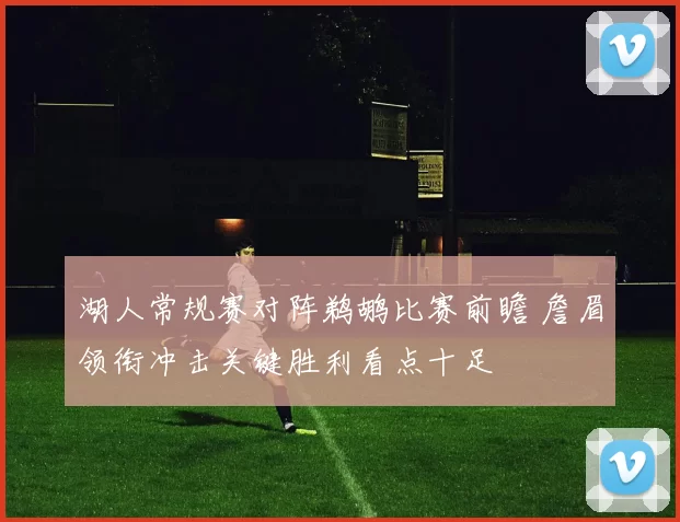 湖人常规赛对阵鹈鹕比赛前瞻 詹眉领衔冲击关键胜利看点十足